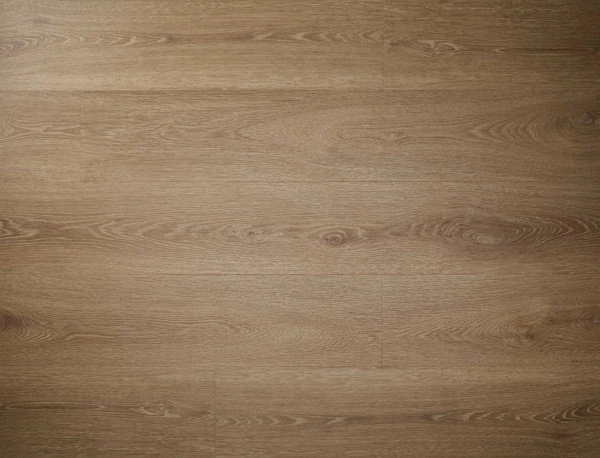 Light brown LVT wood flooring with smooth grain and subtle knots.