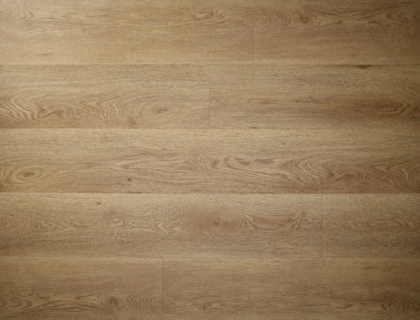 Natural oak LVT wood flooring with subtle grain and horizontal layout.